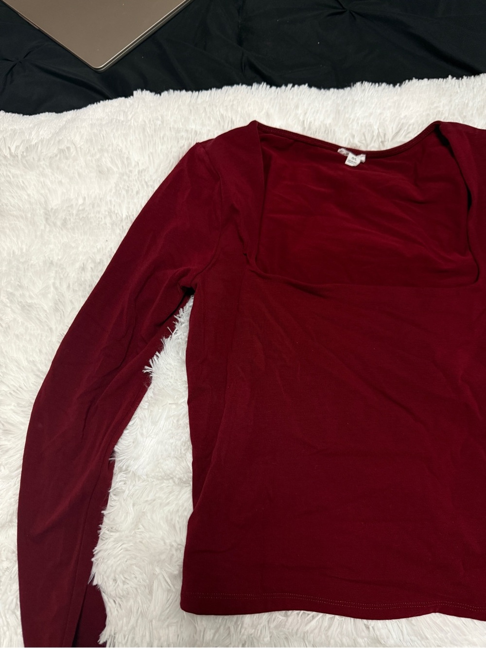 Portia Square Neck Long Sleeve Top